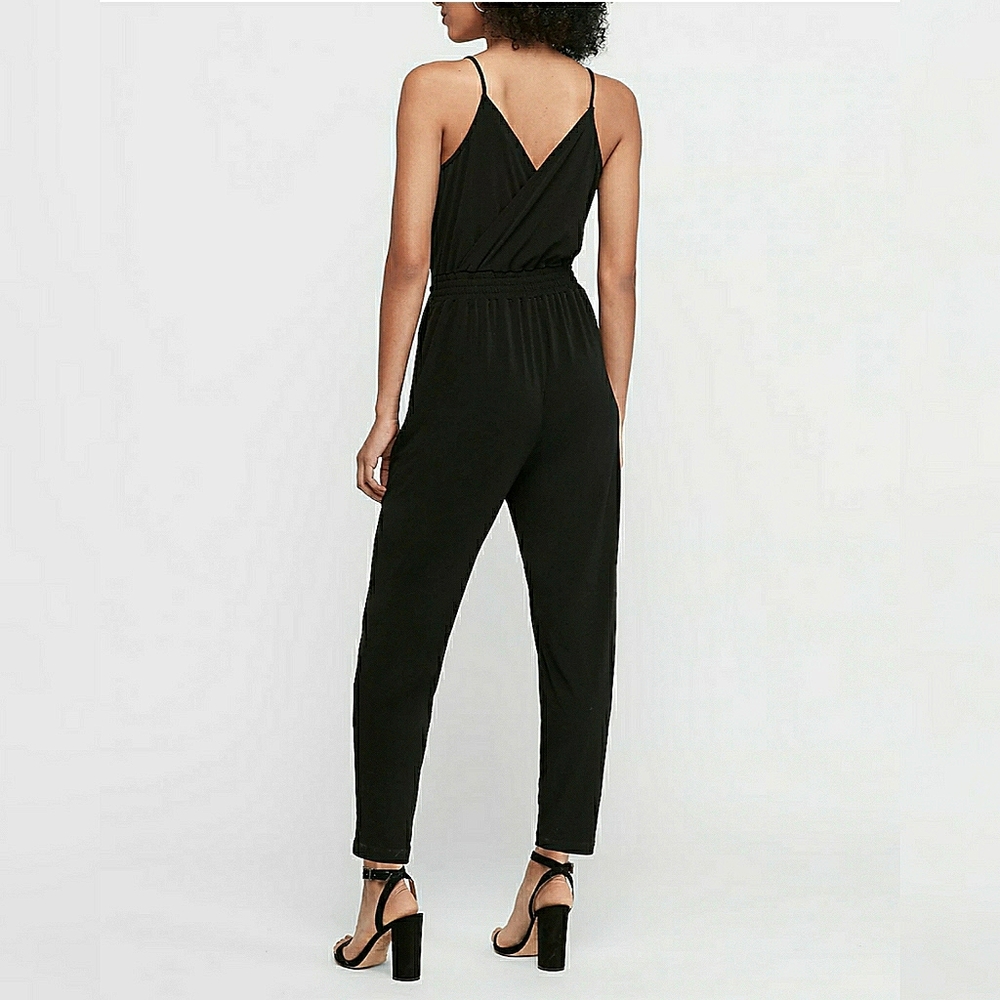 Express Black Sleeveless Jumpsuit S - Picture 2 of 6